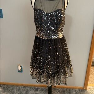 Ruby Rox Black and Gray Dress
